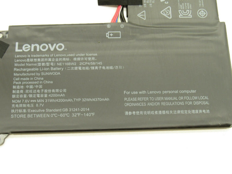 Original NE116BW2 Laptop Battery Compatible with Lenovo 110S-11IBR Series 5B10M53616