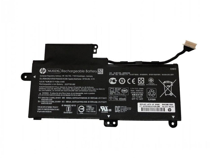 7.7V 35wh Original NU02XL Laptop Battery compatible with HP NU02XL HSTNN-UB6U TPN-W117 843535-541 Series Tablet