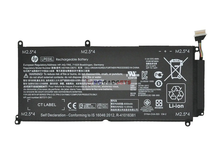 HSTNN-DB7C Laptop Battery compatible with LP03XL HP Envy 15-ae015TX Envy 15-ae016TX Envy 15-ae017TX TPN-C124
