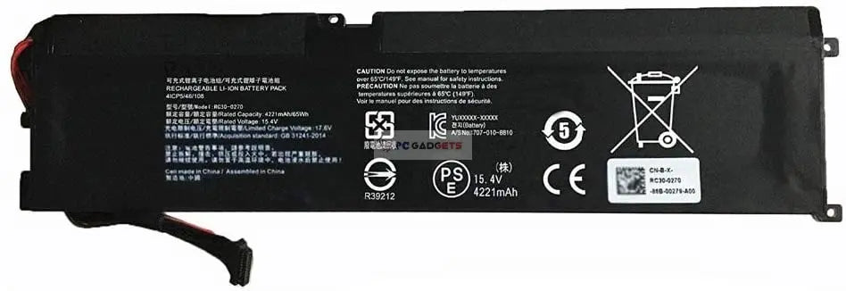 RC30-0270 Battery for Razer Blade 15 Base RZ09-02705E76 RC30-0270 Battery for Razer Blade 15 Base RZ09-02705E76