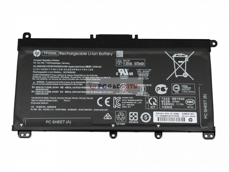 Original HP TF03XL for 250 G7 HP Pavilion 15-CC 15-DA HSTNN-LB7J 14-CF 15-CS 15-CD 17-CA Series Laptop Battery