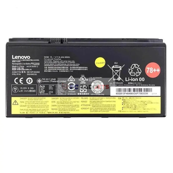 Original 00HW030 Laptop Battery for Lenovo ThinkPad P70 P71 P72 Series Notebook SB10F46468 01AV451 78++