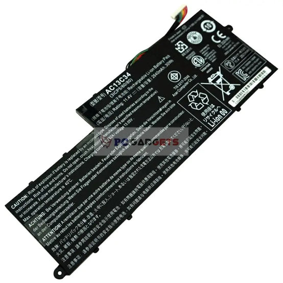 Original AC13C34 Laptop Battery For Acer Aspire E-11 E3-111 E3-112 ES1 ES1-111 ES1-420 V-11 V3-111 V3-112 V5-122P PC Gadgets