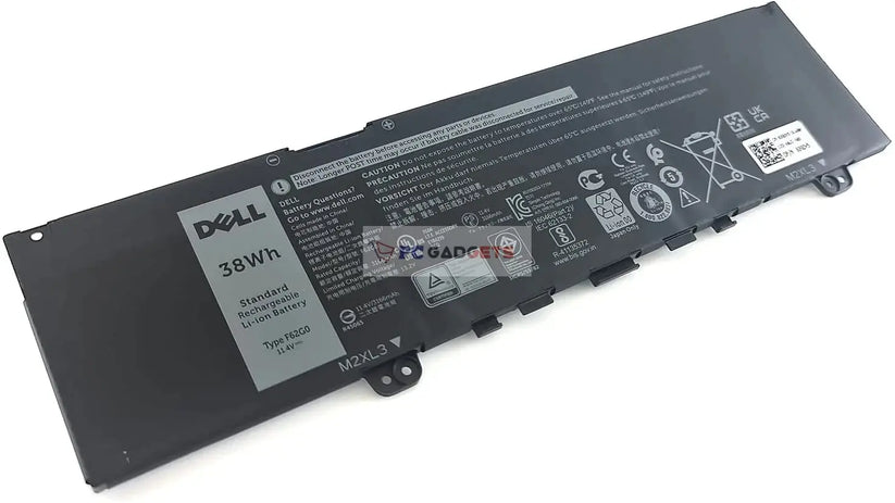 Original F62G0 Laptop Battery for Dell Inspiron 13 (7373) 2-in-1l Inspiron 13 (7370/7373) 38Wh 3-cell