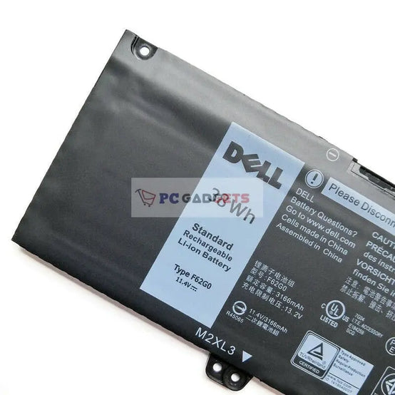 F62G0 Dell Inspiron 13 (7373) 2-in-1l Inspiron 13 (7370/7373) 38Wh Laptop Battery