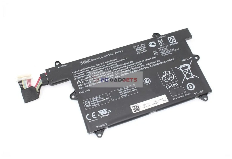 Battery (battery, battery) EP02XL for laptop HP Elite Dragonfly, 7.7V, 3500mAh, 28W