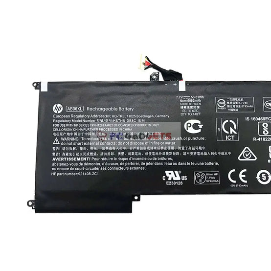 HP Envy 13-AD Series AB06XL 921408-2C1 TPN-I128 HSTNN-DB8C (53.61Wh, 6 cells)