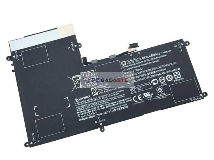 Original Laptop Battery AO02XL Compatible With HP Elite Pad 1000 G2 HSTNN-LB5O 728250-1C1 728558-005 728250-421 (7.4V 31wh)