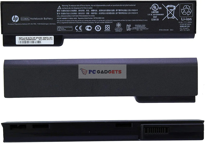 CC06XL Original Laptop Battery For HP EliteBook 8460P 8470P 8560P, 628666-001 628668-001 628670-001 CC06