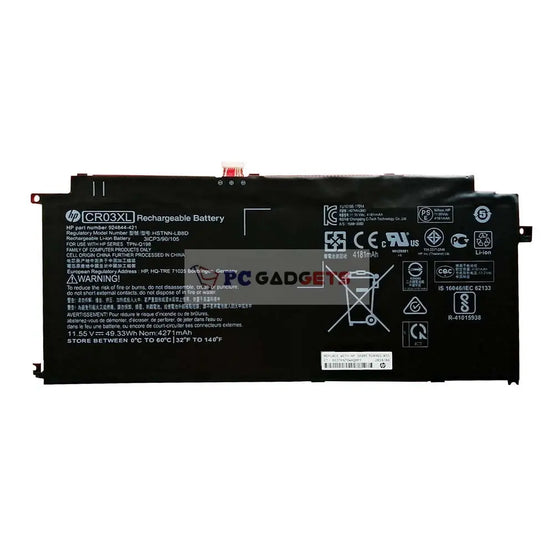 HP 11.55V 49.33Wh CR03XL HSTNN-LB8D Laptop Battery
