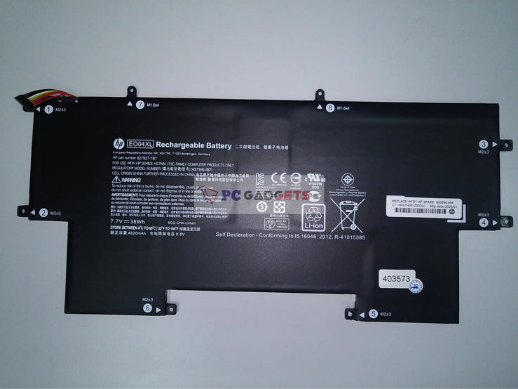 Original EO04XL Laptop Battery For HP EliteBook Folio G1 828226-005 HSTNN-IB71