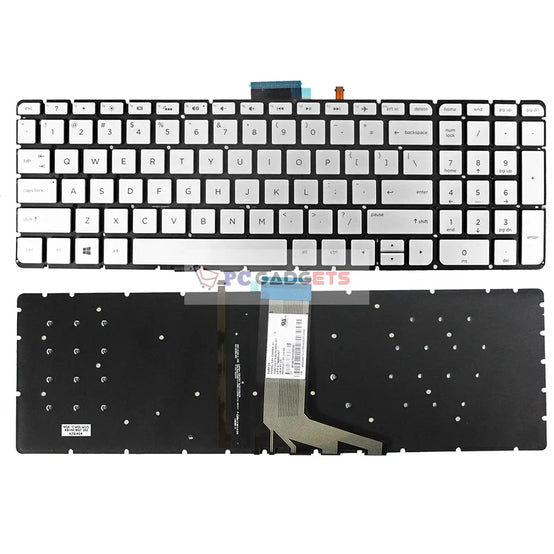 Original HP Envy X360 M6-w103dx M6-w105dx Notebook Keyboard Silver with Backlight