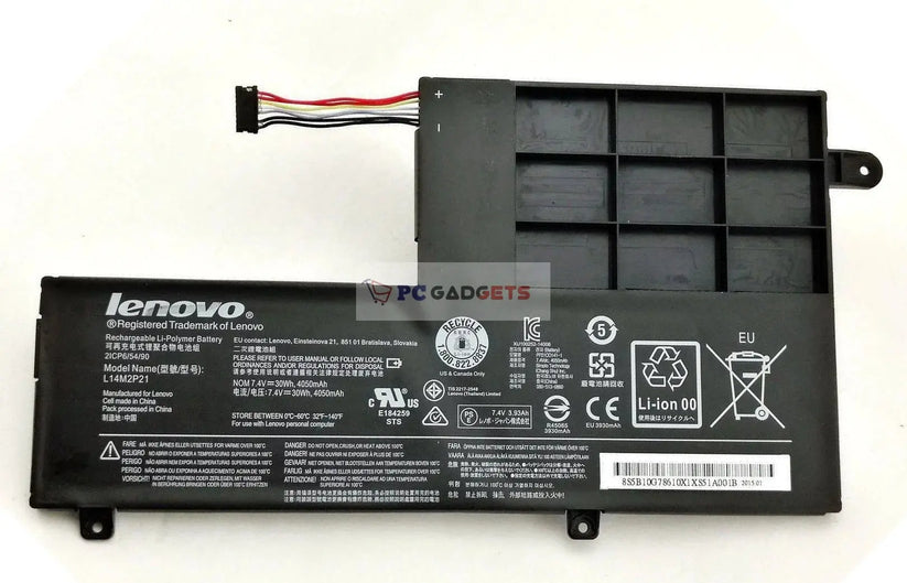 Original L14L2P21 L14M2P21 Battery for Lenovo IdeaPad 300s-14ISK S41-70 S41-75 yoga 500