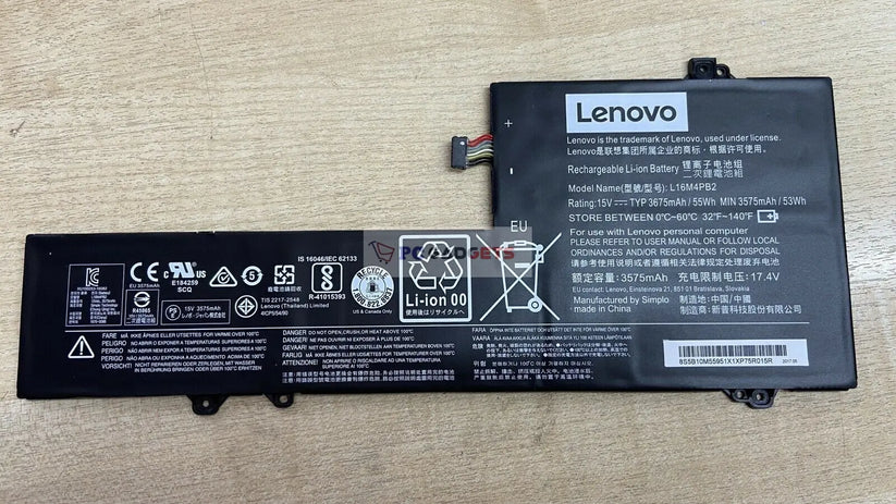 Original L16M4PB2 Laptop Battery for Lenovo IdeaPad 720S-14IKB V720-14 Air 14 Series 5B10M55950