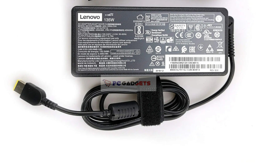 Lenovo 135W 20V 6.75A AC Adapter Charger