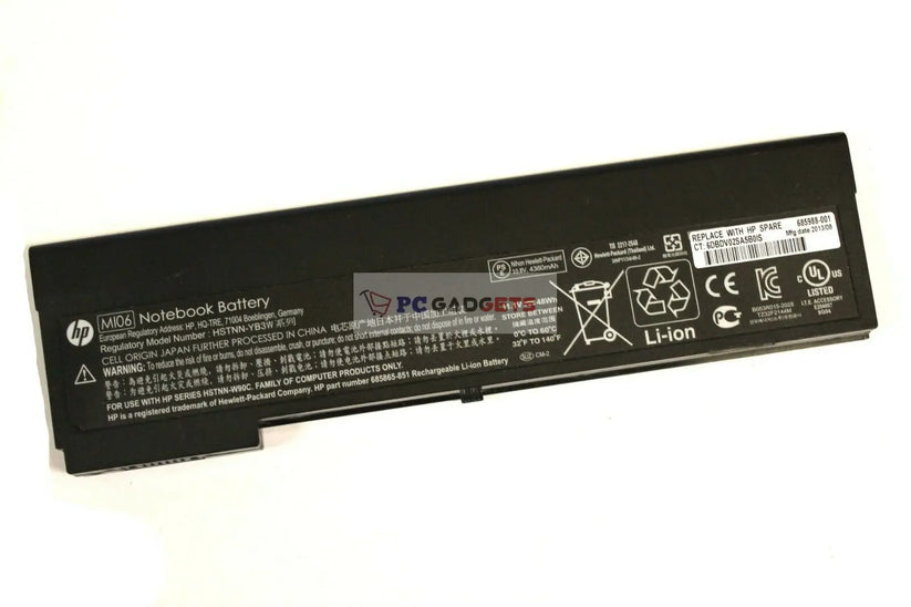 Original MI06,MI04 HP EliteBook 2170p Series Laptop Battery