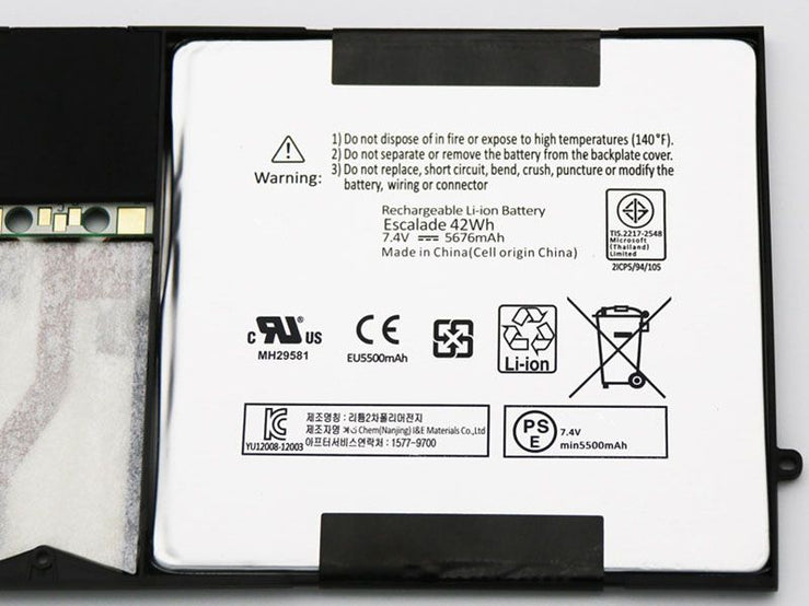 New Original Microsoft P21GU9 Surface Pro 1 1514 Surface Pro 2 A1601 10.6 Inch Laptop Battery Specifications