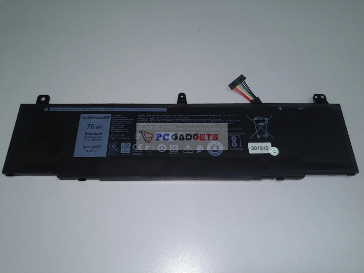 TDW5P Genuine Dell Alienware 13 R3 Alienware 13 ALW13C-D1738 ALW13C-D2718 Laptop Battery