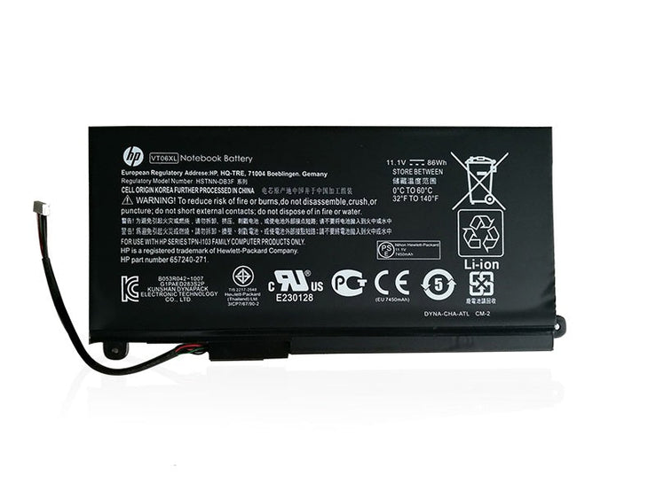 Original VT06XL Laptop Battery For HP Envy 17-3000 17-3070 17-3095 TPN-I103 VT06