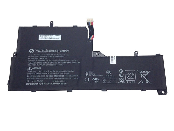 Original 33Wh WO03XL for HP HSTNN-IB5I 725606-001 Split X2 13-G100 13-G190LA 13-M001TU Laptop Battery