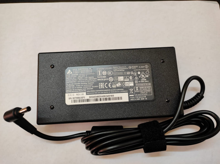 Original 20V 6A 120W MSI GF63 Thin 11SC-430CA ADP-120VH D RTX3050 Ti Max-Q Laptop Charger 4.5mm×3.0mm