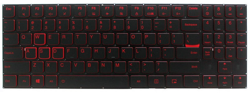 Original Lenovo Legion Y7000P Y530-15ICH Y530-15ICH-1060 Y7000P-1060 US Layout with Red Color Backlight  Laptop Keyboard PC Gadgets