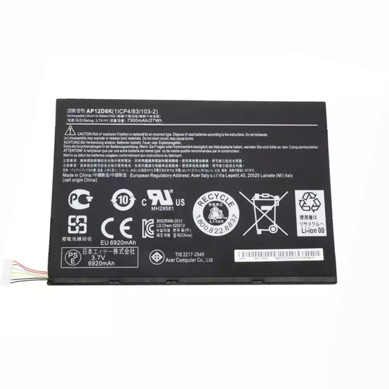 Original Acer AP12D8K for Acer Iconia Tab W510, Iconia Tab P3-171, Iconia Tab A3-A10