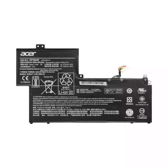 42Wh Original Acer AP16A4K Laptop Battery For Acer Aspire One Cloudbook KT.00304.003