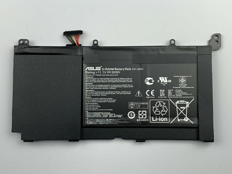 50Wh Original C31-S551 Laptop Battery For Asus S551l V551 K551 B31N1336 PC Gadgets