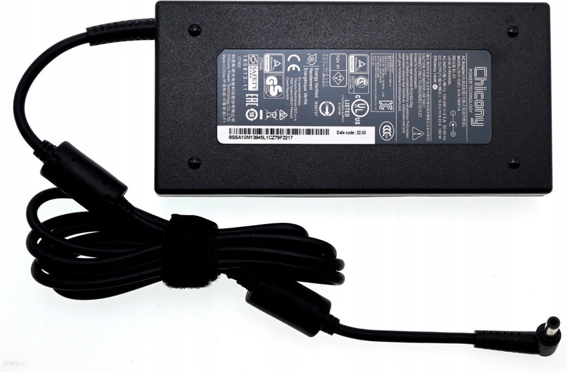Genuine Chicony 19.5V 9.23A 180W 5.5mm*2.5mm Adapter or Charger for MSI GE65 Raider 9SD-435 Model Number: A15-180P1A A17-180P4A A17180P4A A180A005L A180A034P ADP-180MB K