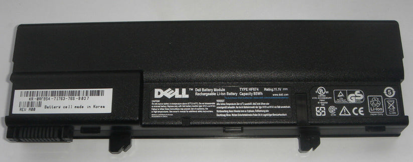 85Wh Original CG036 NF343 Dell  XPS M1210 Laptop Battery 9-cell HF674