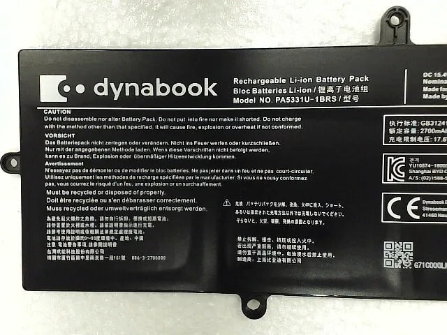 Toshiba PA5331U-1BRS Battery for Dynabook Portege A30-E-174 4ICP4/63/68